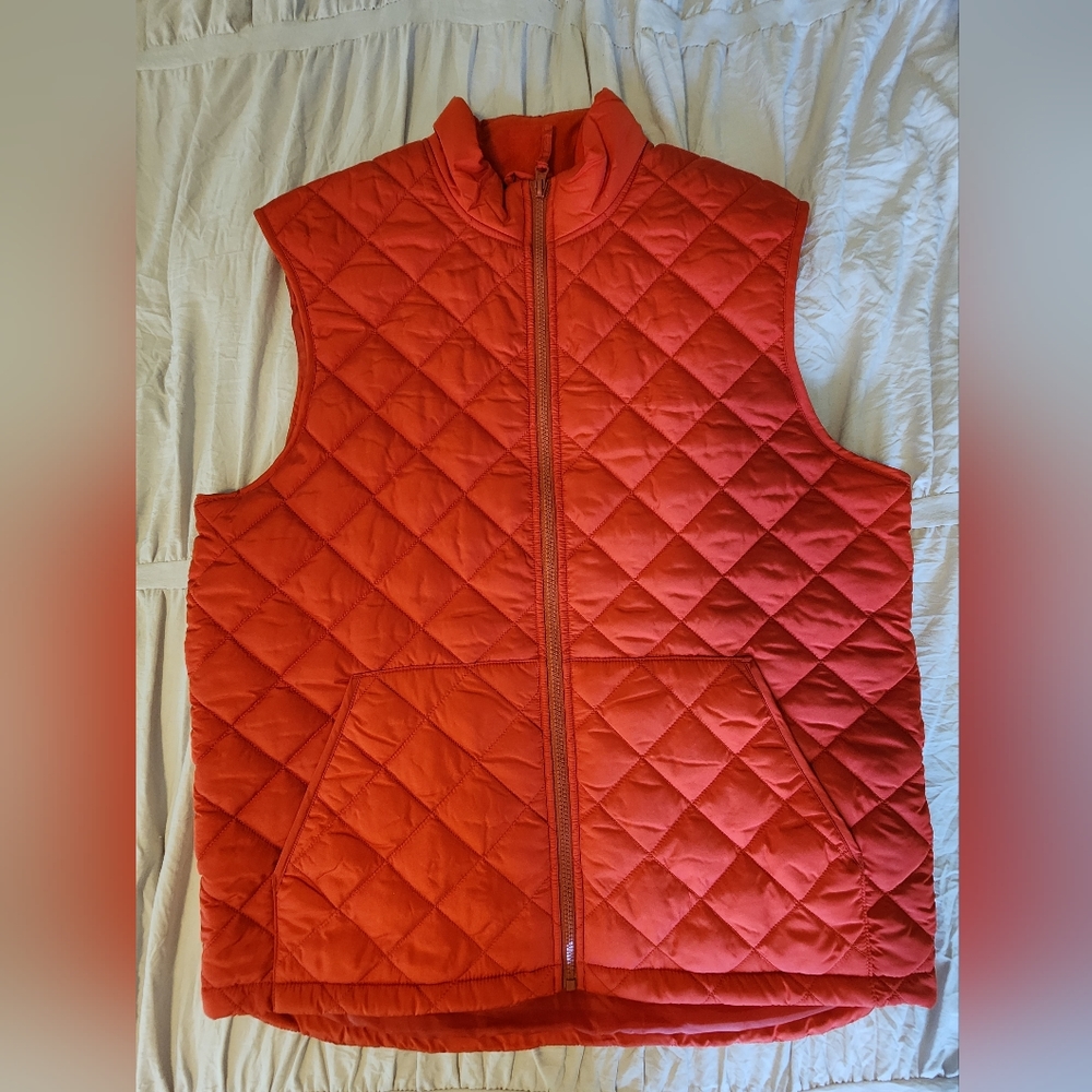 Size Medium Orange Vest by Chaps in Excellent Used Condition